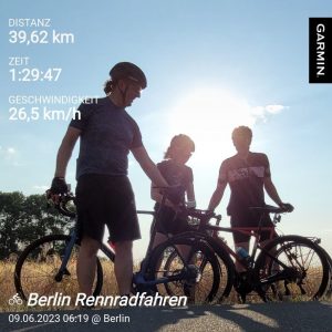 Distanz: 39,62 Zeit: 1:29:47 Durchschnittsgeschwindigkeit: 26,5 km/h